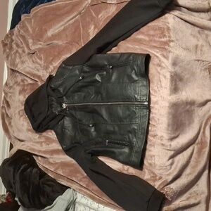 Faux leather jacket